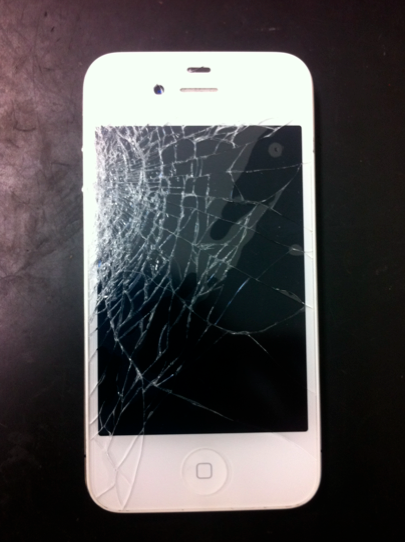 iphoneガラス割れ