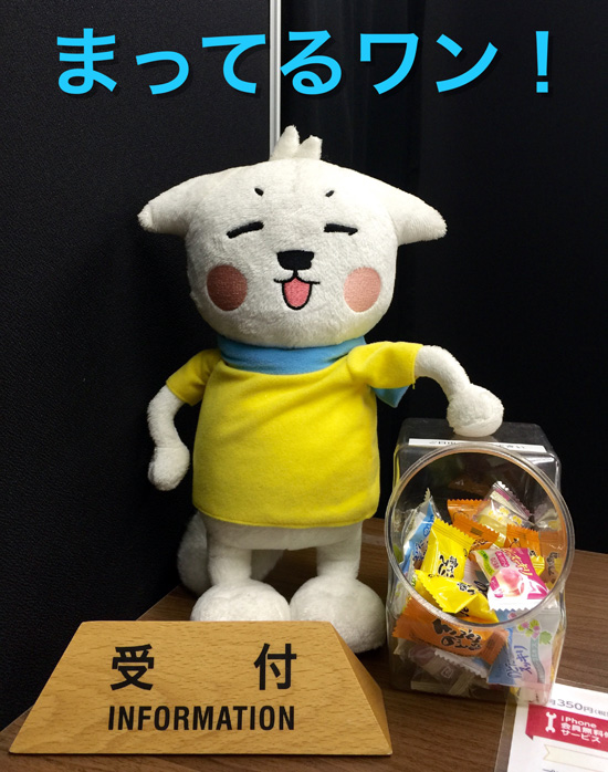 まってるワン!