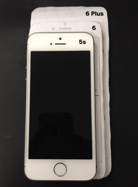 iPhone画面の大きさ比較