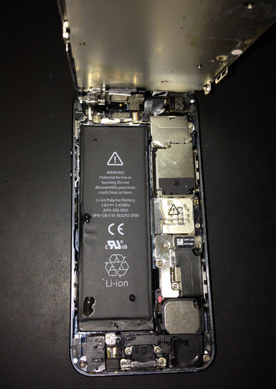 iphoneの水没例